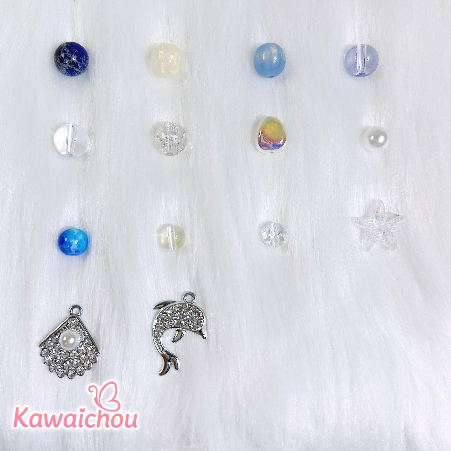 [TZ-33] 青と砂のあいだに・8/10mm・高品質ブルーアゲート・🫧幻想的