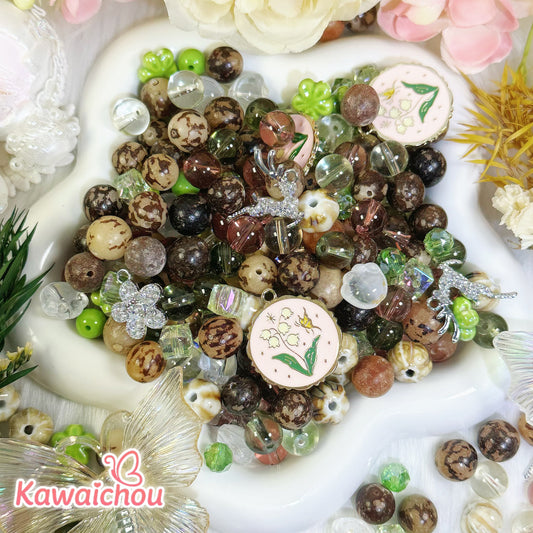 [TZ-41] 希望の種・8/10/12mm・陶器・ぼだいし・🌷やさしい色合い