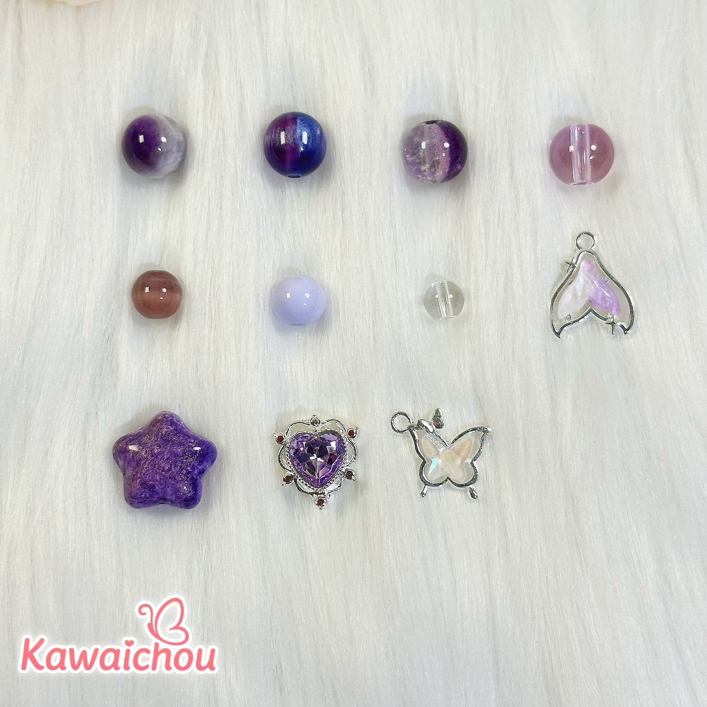 [TZ-50] 神秘 — 夜の囁き・6/8/10mm・💫新作・高品質アメジスト・キャッツアイ