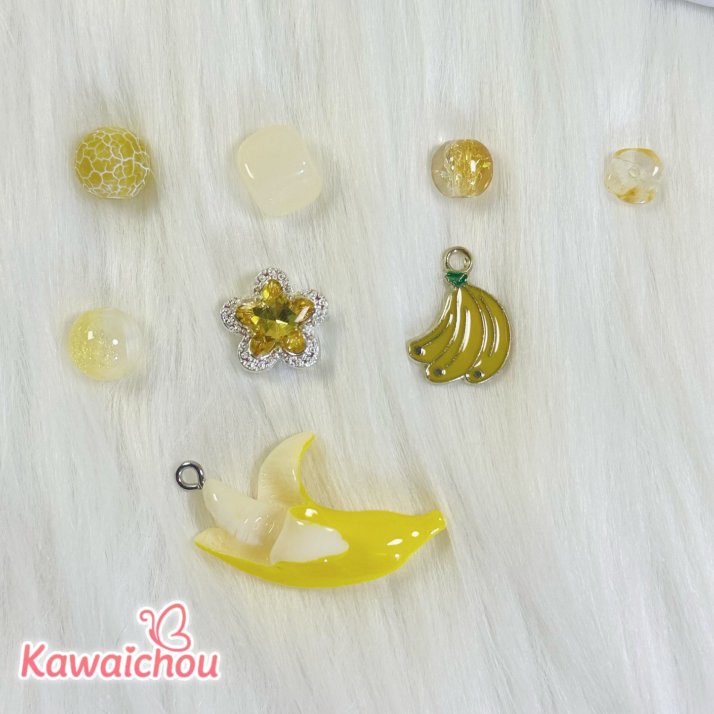 [TZ-53]バナナ陽映・8/10mm・💫新作・ シトリン さざれ石・天然石