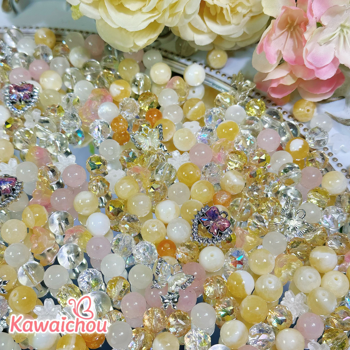 [TZ-15] ひだまりの羽・8/10mm・カラーチェンジ・ 高品質天然石・ 🌷やさしい色合い